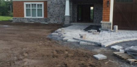 Terrassement et pavage